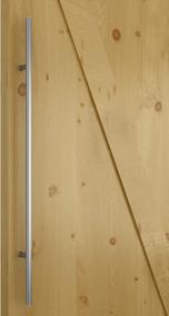 img 3 attached to Односторонняя дверная ручка из нержавеющей стали для деревянных или стеклянных дверей - DIYHD Ручка для ворот с круглой трубкой - 23 5/8 дюйма