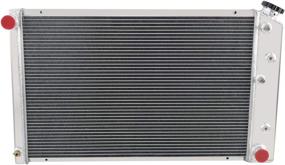 img 3 attached to 🌬️ CoolingSky 62MM 4 Row Core Aluminum Radiator Bundle with 2X12" Fan, Shroud & Thermostat Relay Kit for 73-80 C/K Series Pickup, Suburban, 70-87 Camaro Nova Skylark & Multiple GM Cars