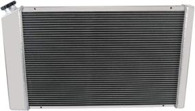 img 2 attached to 🌬️ CoolingSky 62MM 4 Row Core Aluminum Radiator Bundle with 2X12" Fan, Shroud & Thermostat Relay Kit for 73-80 C/K Series Pickup, Suburban, 70-87 Camaro Nova Skylark & Multiple GM Cars