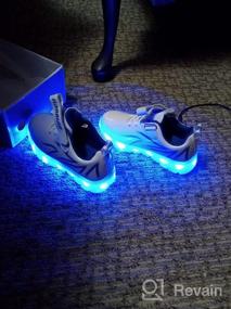 img 5 attached to BFOEL Light-Up LED Shoes for Toddlers - USB Rechargeable Sneakers for Boys and Girls - Perfect for Birthday, Thanksgiving, and Christmas Gifts