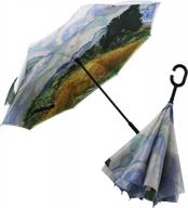 оставайтесь сухими и защищенными от уф-излучения с перевернутым зонтом siepasa - ветрозащитный и стильный для женщин и мужчин логотип