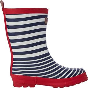 img 4 attached to Hatley Nautical Stripe Toddler Little Boys' Shoes at Boots