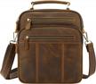 stylish and functional leather man purse shoulder bag for work - jack&chris men's crossbody messenger bags logo