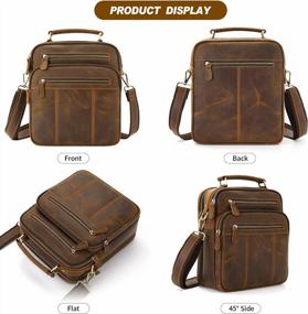 img 1 attached to Stylish And Functional Leather Man Purse Shoulder Bag For Work - Jack&Chris Men'S Crossbody Messenger Bags