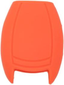 img 2 attached to SEGADEN Silicone Cover Protector Case Holder Skin Jacket Compatible With MERCEDES BENZ Smart Remote Key Fob 3 4 Button CV9950 Orange