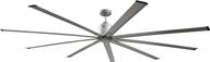 big air 72" industrial indoor/outdoor ceiling fan, 6 speed with remote, silver logo
