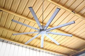 img 2 attached to Big Air 72" Industrial Indoor/Outdoor Ceiling Fan, 6 Speed With Remote, Silver