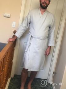 img 7 attached to Luxurious X-Large Kimono Waffle Bathrobe by TowelSelections - Ultimate Comfort and Style