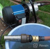 img 1 attached to Powerful FLUENTPOWER 1.5HP Stainless Steel Booster Pump For Home Garden Lawn Irrigation - 1200GPH Flow Rate And High Water Pressure Transfer review by Kevin Barbon