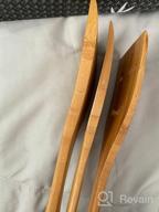 img 1 attached to 2-Pack 15In Wooden Wok Spatula For Non Stick Cookware, Natural Bamboo Cooking Utensils Set, Long Handle Flat Frying Spatula Stir Fry Egg Pancake Fish Turner. review by Roger Alexander