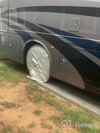 img 1 attached to Protect Your Vehicle Tires From All Weather With Kayme RV Tire Covers - Set Of 4 (Silver) review by Wesley Sharp