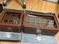 img 1 attached to Organize Your Timepieces In Style With ROTHWELL'S 6-Slot Leather Watch Box And Valet Drawer review by Justin Ewing