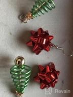 img 1 attached to Women's Christmas Earrings: 9 Festive Pairs for Holidays, featuring Bow, Tree, and Snowflake Designs review by Heather Seay