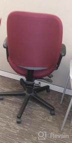 img 8 attached to Чехол для рабочего стула темно-синего цвета - эластичный, съемный и универсальный - идеально подходит для любого компьютерного офисного кресла