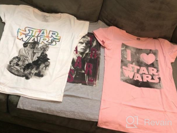 img 1 attached to 🌟 3-Pack Star Wars T-Shirts for Girls - Featuring Force Awakens and Classic Designs review by Marcia Wilson