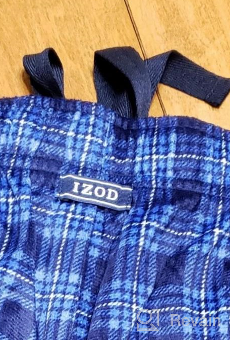 img 1 attached to Comfortable and Stylish IZOD Silky Fleece Sleepwear for Men - Large Size review by Danny Bell