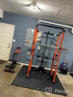 img 1 attached to RitFit Power Cage With LAT PullDown & Weight Storage + Optional Weight Bench | 1000LB Capacity | Home & Garage Gym Squat Rack | 13 Attachments For Full Body Workout | ASTM-Certified review by Jeremiah Whiteley