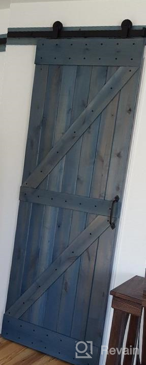 img 1 attached to 42X84 Rustic Hardwood Barn Door Slab - Unfinished Knotty Alder Solid Wood review by Stephen Ball