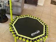 img 1 attached to Jump Into Fitness With The Newan 48" Trampoline: Adjustable Handle Bar And Silent Bungee Rebounder For Adults review by Joe Medlin