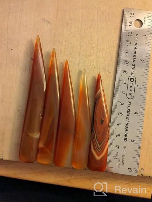 img 1 attached to Transform Your Jewelry With NIUPIKA 5-Piece Agate Burnisher Knife Set For Gold & Silver Polishing review by Alex May