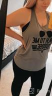 img 1 attached to MaQiYa Womens Racerback Graphic Tank Tops Summer Casual Sleeveless Scoop Neck Letter Printed Tops Shirts review by Tom Plowman
