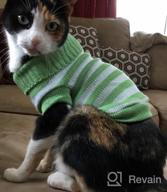 картинка 1 прикреплена к отзыву Очень тянущийся и мягкий полосатый свитер в стиле котика для кошек и маленьких собак - вязаная одежда Evursua для самцов и самок (S, синий) - сохраняющая их теплыми и модными от Justin Cage