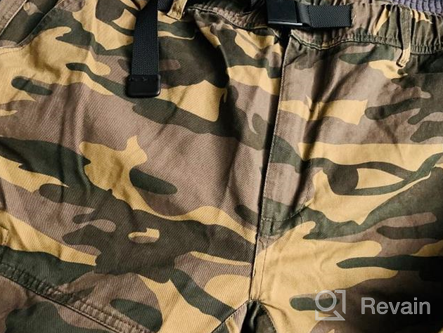 img 1 attached to AKARMY Men'S Casual Camouflage Cargo Shorts With Multi-Pockets And Twill Fabric (Belt Not Included) review by Mike Betzing