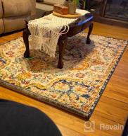 img 1 attached to 10' X 14' Multi-Colored Bohemian Area Rug With Vintage Distressed Finish By Rugshop review by Robert Grimm
