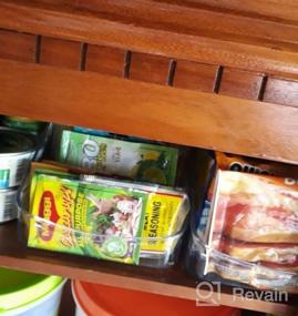img 5 attached to 2 Pack MDesign Small Plastic Food Packet Organizer Caddy - Kitchen, Pantry & Cabinet Storage Solution