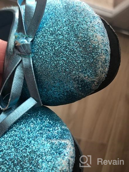 img 1 attached to 💃 Glittery Slip-On Ballet Flats for Little Girls and Toddlers with Bling-Bling Fashion review by Sheila Vaughn