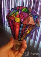 картинка 1 прикреплена к отзыву Illuminate Your Space In Style With I-SHUNFA'S Stained Glass LED Light Bulbs - Perfect For Home, Parties, And Festive Occasions от Erik Gerber