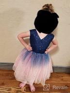 img 1 attached to 👑 Glamulice Princess Wedding Dress: Embroidered Flower Sparkle Tulle Birthday Party Gown for Girls review by Debbie Daly