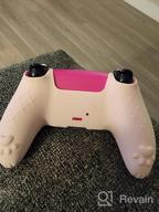 img 1 attached to Anti-Slip Silicone Skin Protective Cover For Playstation 5 DualSense Wireless Controller - GeekShare Cat Paw PS5 Controller Skin In Pink review by Duane Mann