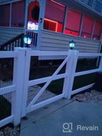 img 1 attached to 2 Pack Solar Post Cap Light For Outdoor Garden Fence Deck - Waterproof Colorful LED String Fairy Light Modern Decorative Pathway Patio Yard Landscape. review by Joel Norfork