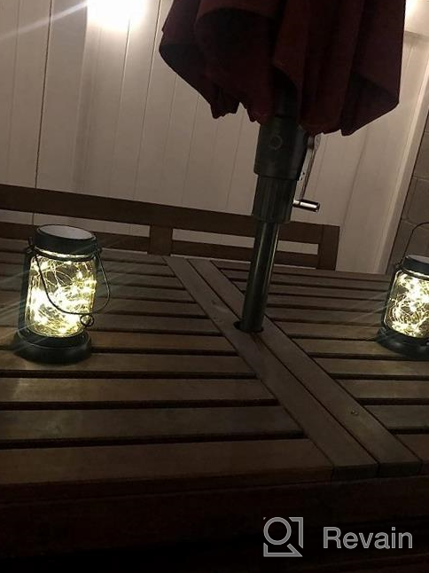 img 1 attached to Transform Your Outdoor Space With Multicolor Solar Mason Jar Lights - Weatherproof Fairy Lights For Patio Or Garden review by Steven Lewis