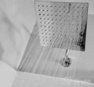 картинка 1 прикреплена к отзыву 12" Rain Shower Head With 13" Extension Arm - Large Rainfall Shower Heads Made Of Stainless Steel - Waterfall Full Body Coverage - Perfect Replacement For Your Bathroom ShowerHead (Brushed Nickel) от Jake Mccallum