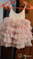 img 1 attached to Maxi Tulle Party Dress For Girls - Strap Lace Tiered Flower Girl Dresses review by Dexter Pullen