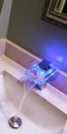 картинка 1 прикреплена к отзыву 💧 ROVATE LED Chrome Bathroom Sink Faucet with Waterfall Glass Spout - Single Hole or 3 Hole, 4 Inch Centerset от Julian Rash