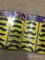 img 1 attached to Whaline Self Adhesive Mustache Set - 48 Pieces Of Fun Novelty Mustaches For Halloween, Costumes, And Party Festivals review by Deelo Sylvester