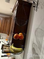 img 1 attached to Organize Your Kitchen With HULISEN'S Heavy Duty 3 Tier Hanging Fruit Basket & Vegetable Produce Basket Organizer review by Joe Mix