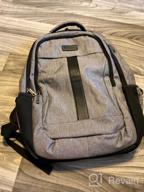 img 1 attached to Securely Carry Your Laptop And Books With Our Anti-Theft Business Backpack - 15.6Inch, Grey review by Pat Slater