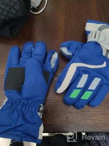 img 6 attached to 🧤 Зимняя защита флисовые водонепроницаемые перчатки для мальчиков - идеальные аксессуары для холодной погоды