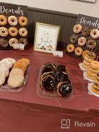 img 1 attached to Rustic Wood Donut Wall Display Stand - Perfect For Weddings, Birthdays & Baby Showers! review by Brian Price