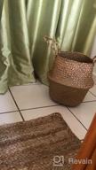 img 1 attached to Small Seagrass Belly Basket By BlueMake - Perfect For Storage, Plant Pot, Laundry, Picnic & Grocery! review by Eddie Kittylovin