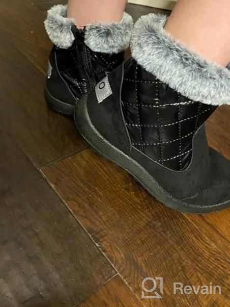 img 1 attached to Women'S Winter Snow Boots Waterproof Warm Fur Lined Ankle Booties With Zipper Slip On Cold Weather Outdoor Shoes review by Kathy Jaramillo