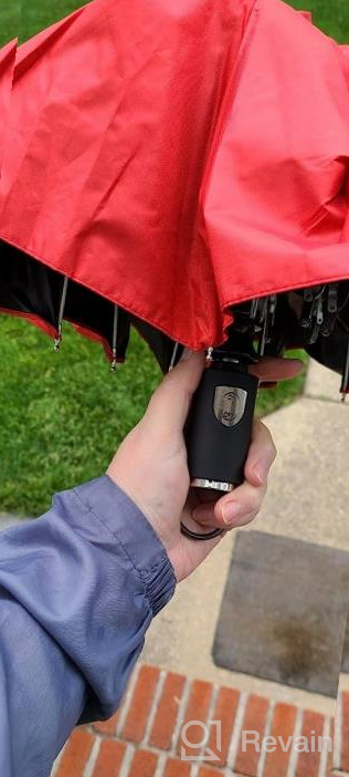 img 1 attached to Compact And Convenient: Automatic Open And Close Umbrella For Travel And Everyday Use - Windproof, Lightweight, And Teflon Coated review by Kip Ruach