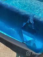 img 1 attached to Sun2Solar Clear 10-Foot-By-16-Foot Rectangle Solar Cover 1200 Series Heat Retaining Blanket For In-Ground And Above-Ground Rectangular Swimming Pools Use Sun To Heat Pool Bubble-Side Down review by Roshan Schram