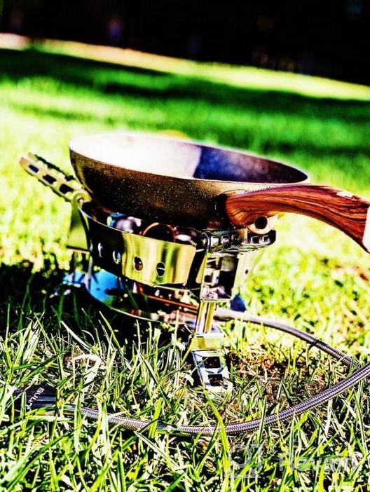 img 1 attached to Bulin Camping Gas Stove Burner - 18000W Adjustable Ultralight Backpacking Stove For Outdoor Adventures review by Juan Harrington