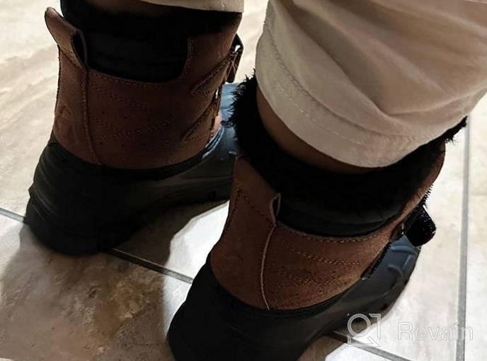 img 1 attached to 🌨️ Outdoor Winter Boys' Shoes: Amoji Lining Boots with Excellent Insulation review by Maurice Jimenez