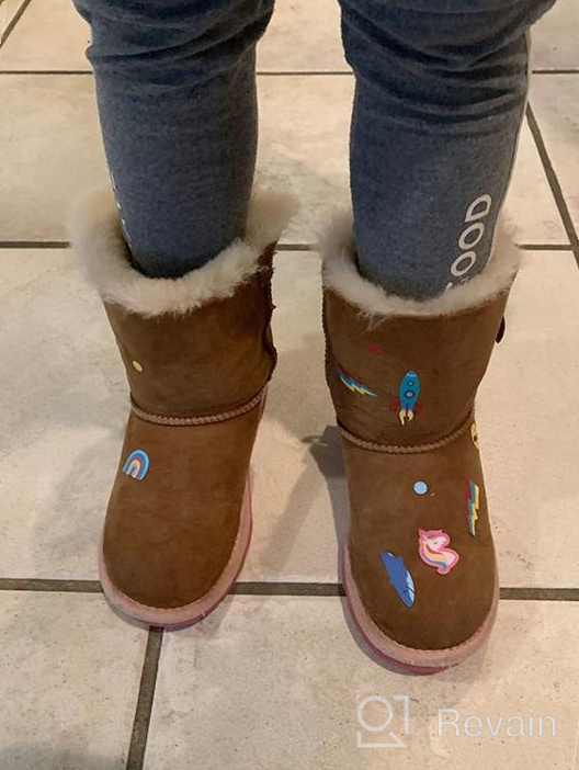 img 1 attached to Stay Stylish and Cozy with 👢 UGG Unisex-Child T Bailey Bow II Fashion Boot review by Charles Lewis